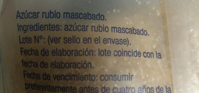 Azúcar Rubia Mascabo Ledesma 800g