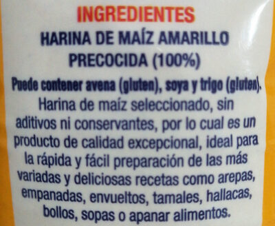 Harina Para Arepas Amarillo Pan 1Kg