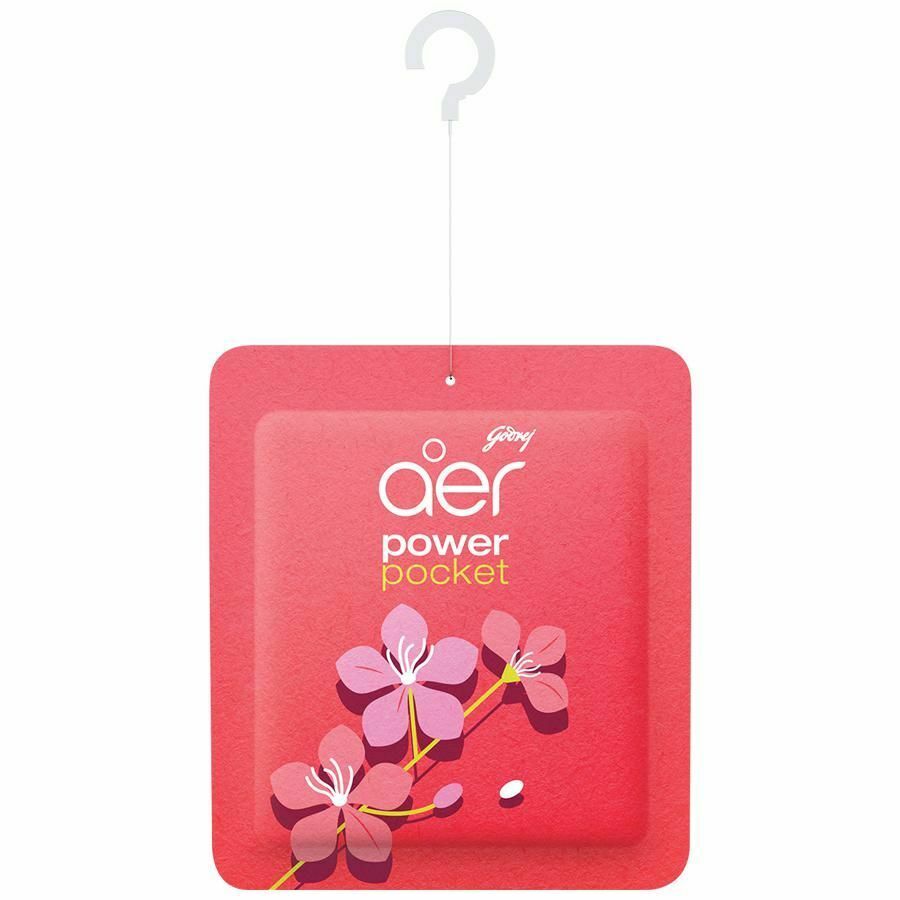 1 X Godrej Aer Power Pocket Fresh Blossom 10 G Lasting Bathroom Fragrance