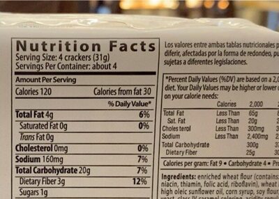 Galletitas Crackers Salvado Granix 135 g