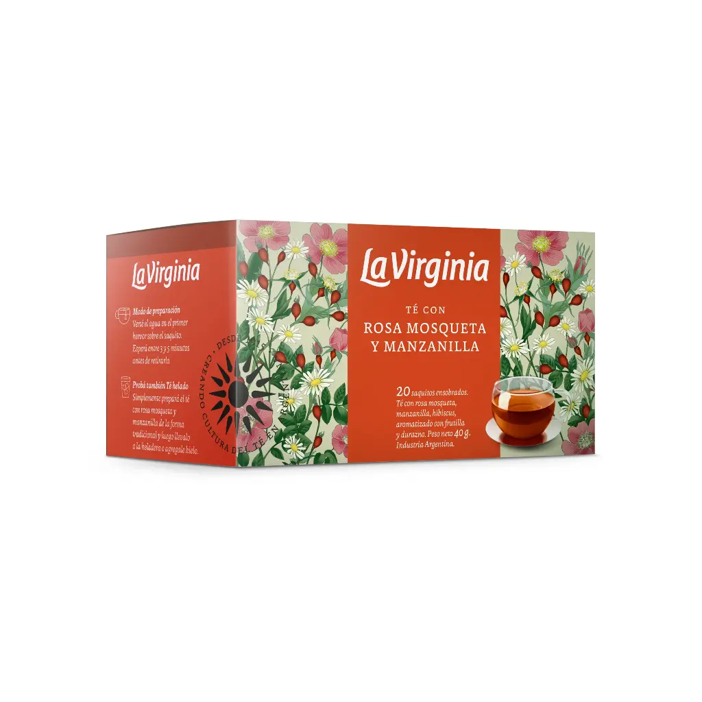Té Rosa Mosqueta y Manzanilla La Virginia 20u