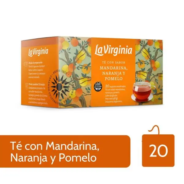 Te Mandarina, Naranja Y Pomelo La Virginia 40g