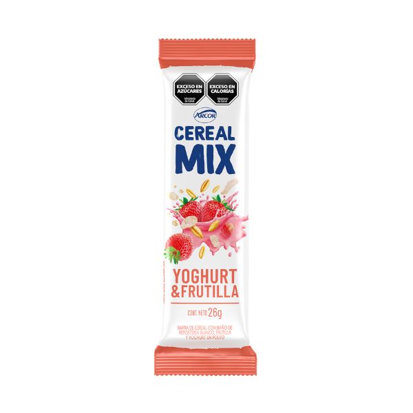 Barra Yoghurt y Frutilla Cereal Mix 26g