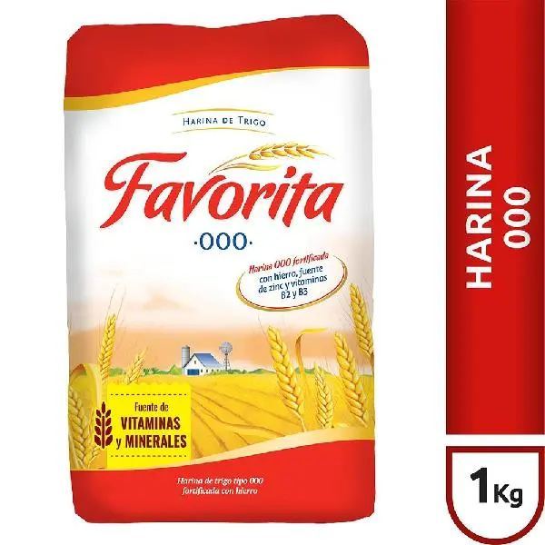 Harina de trigo favorita 000 1 k
