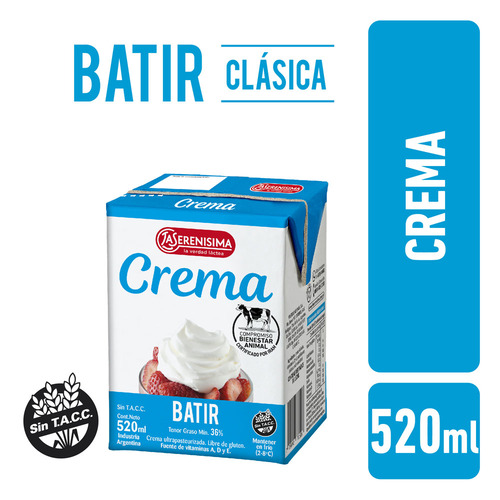Crema La Serenisima 520 ml