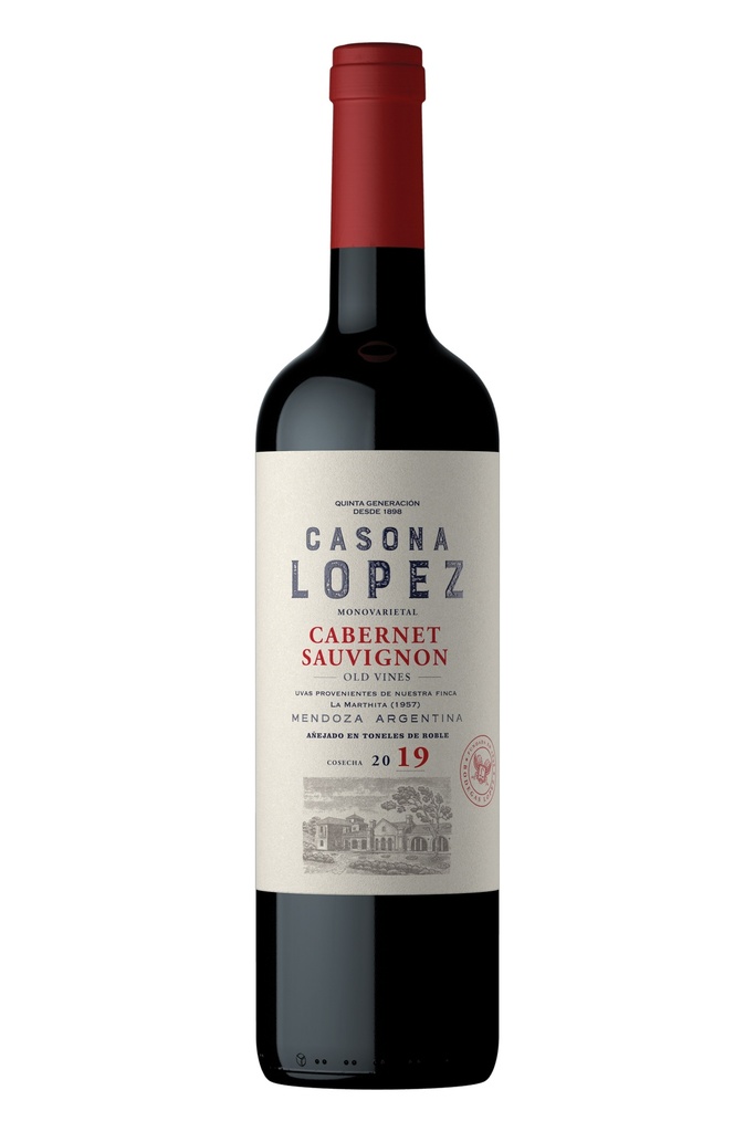 Vino Cabernet Sauvignon Casona Lopez 750 cc