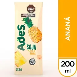 Jugo Soja y Ananá Ades 200Ml