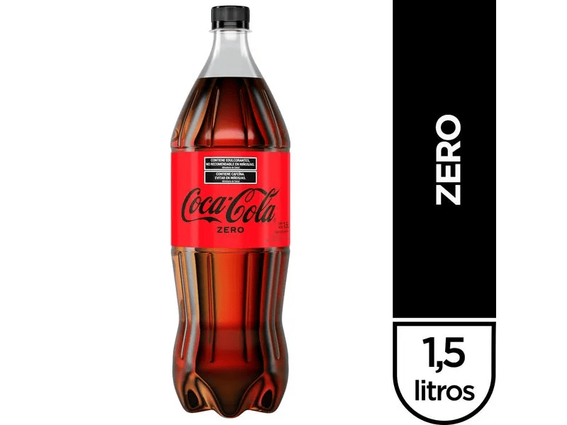 Gaseosa Cocacola Zero 1500cc 