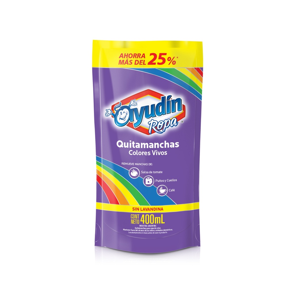 Ropa Quitamanchas Colores Vivos Ayudin 400Ml