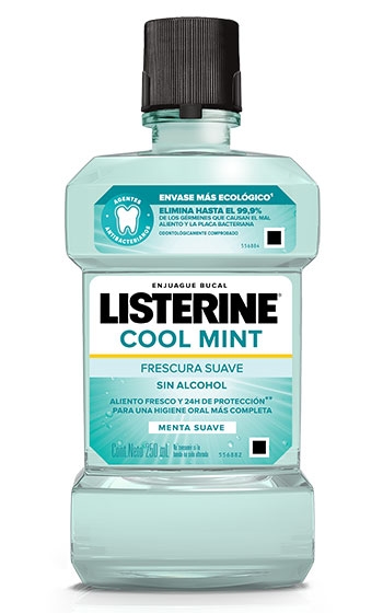 LISTERINE® COOL MINT Frescura Suave Sin Alcohol