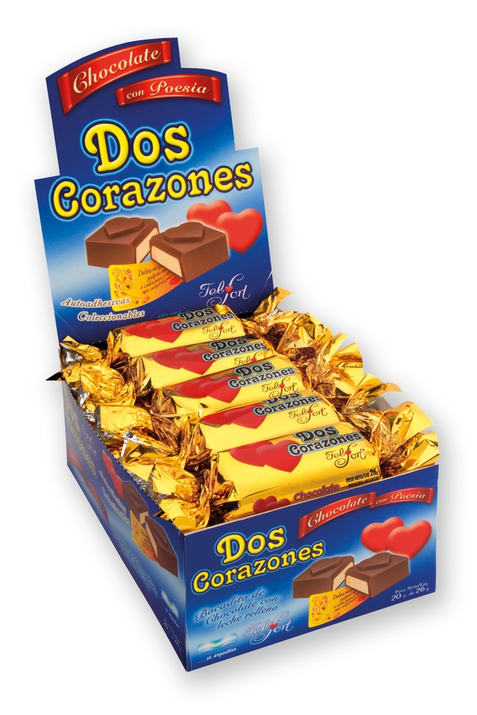 Chocolate Dos Corazones Felfort 26 g