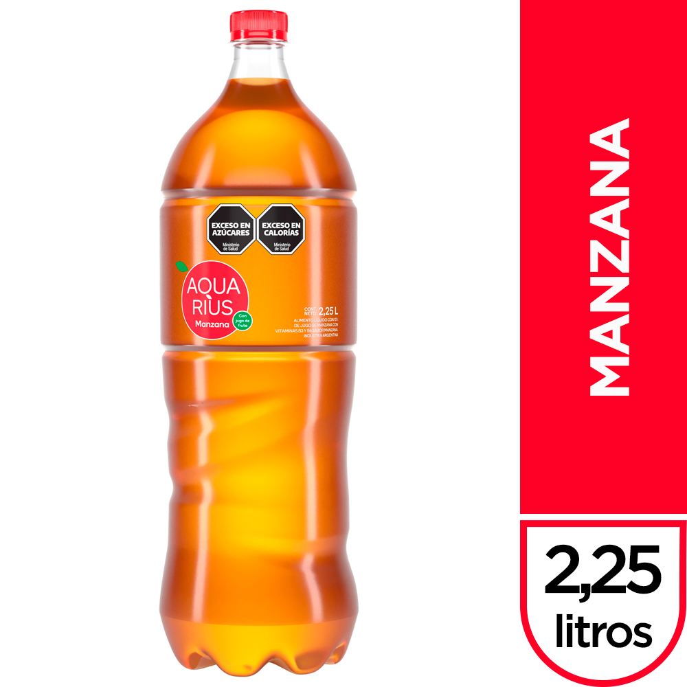 Agua Saborizada Manzana Aquarius 2250Ml