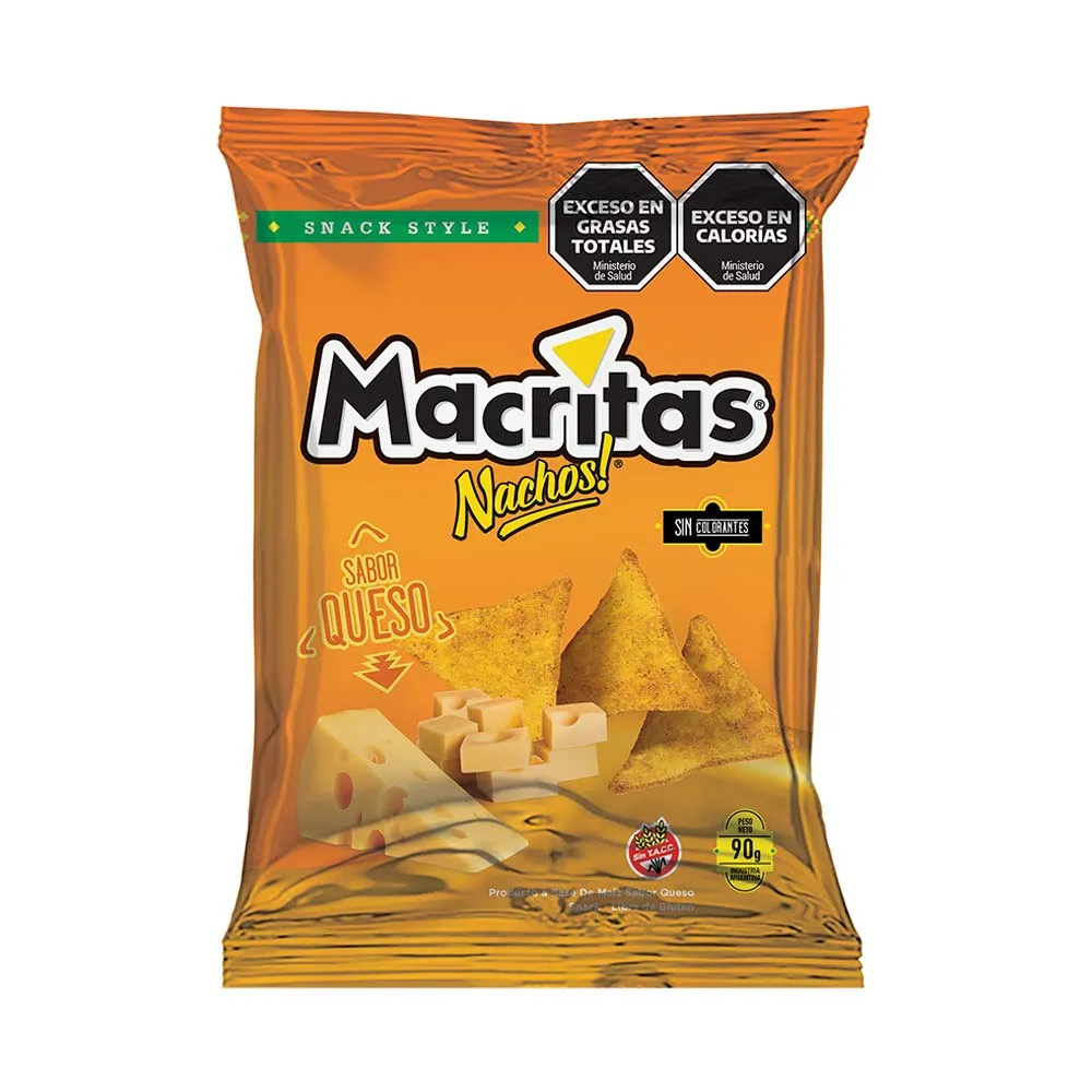 Nachos Macritas Queso X90g