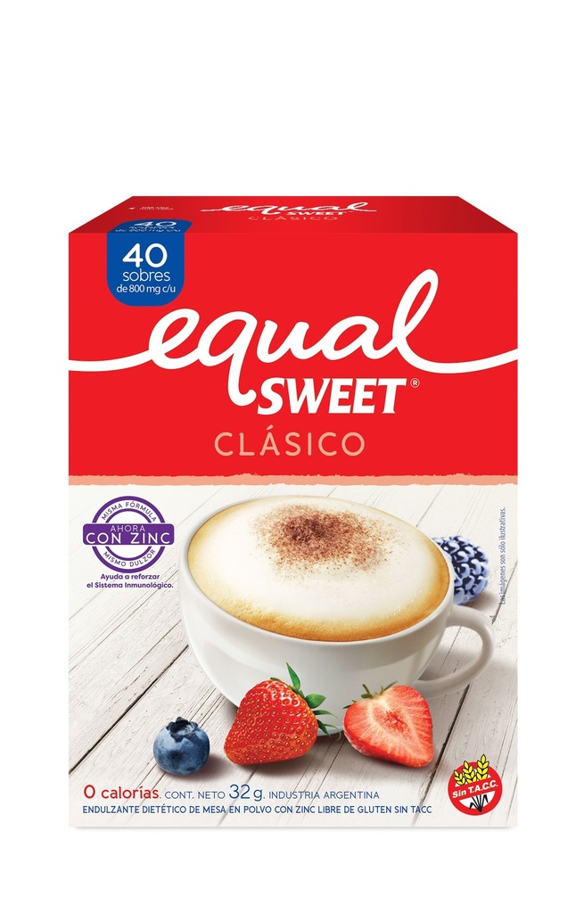 Equal Sweet Clasico 40s x 32g 