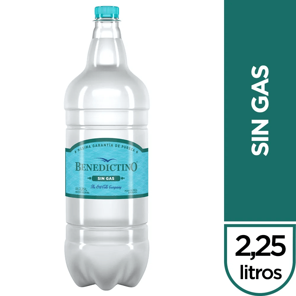 Agua Sin Gas Benedictino 2250cc