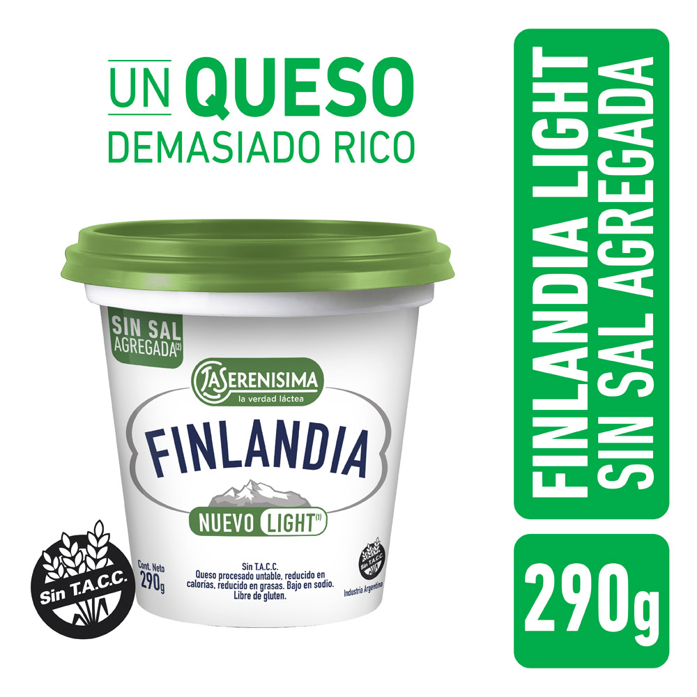 Queso Finlandia Light La Serenisima 290 gr
