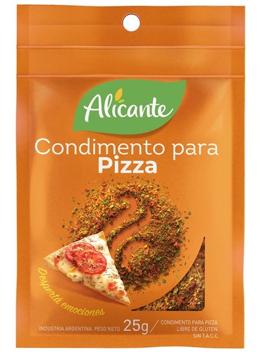 Condimento Para Pizza Alicante 25g