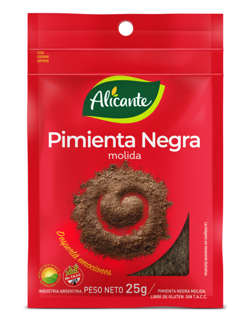 Pimienta Negra Molida Alicante 25g
