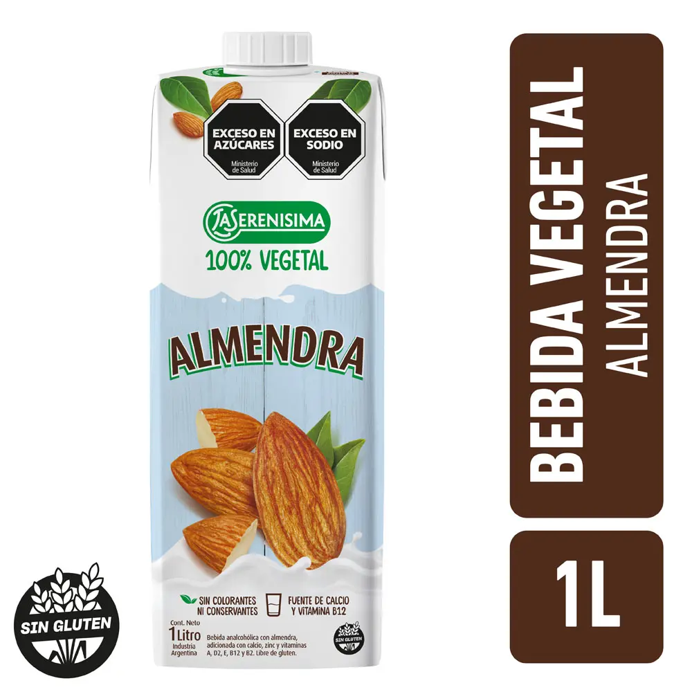 Leche Vegetal Almendra La Serenísima 1L 