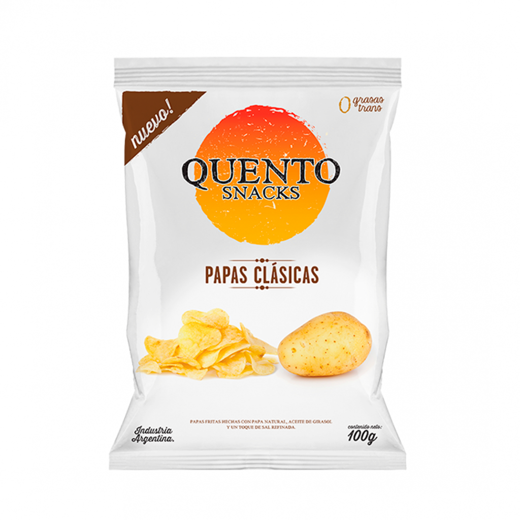 Snack Papas Fritas Clasicas Lisas Quento 92 g