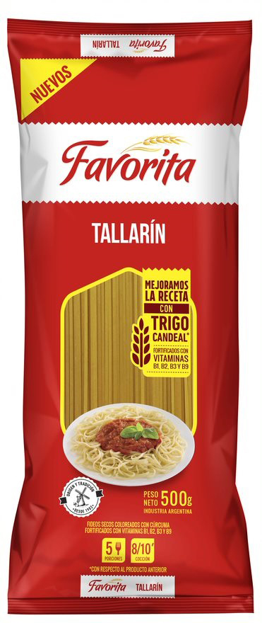 Fideos Tallarín Favorita 500g