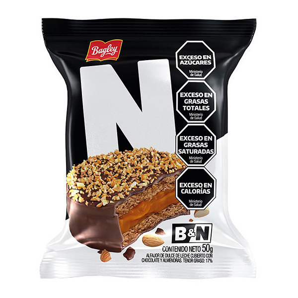 Alfajor Simple Negro Bagley 50 g
