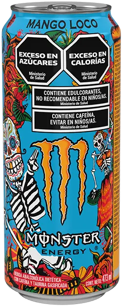 Bebida Energizante Mango Loco Monster 473 cc