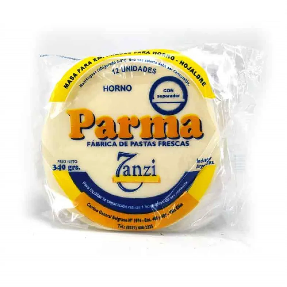 Tapa De Empanada Hojaldre Parma 340g