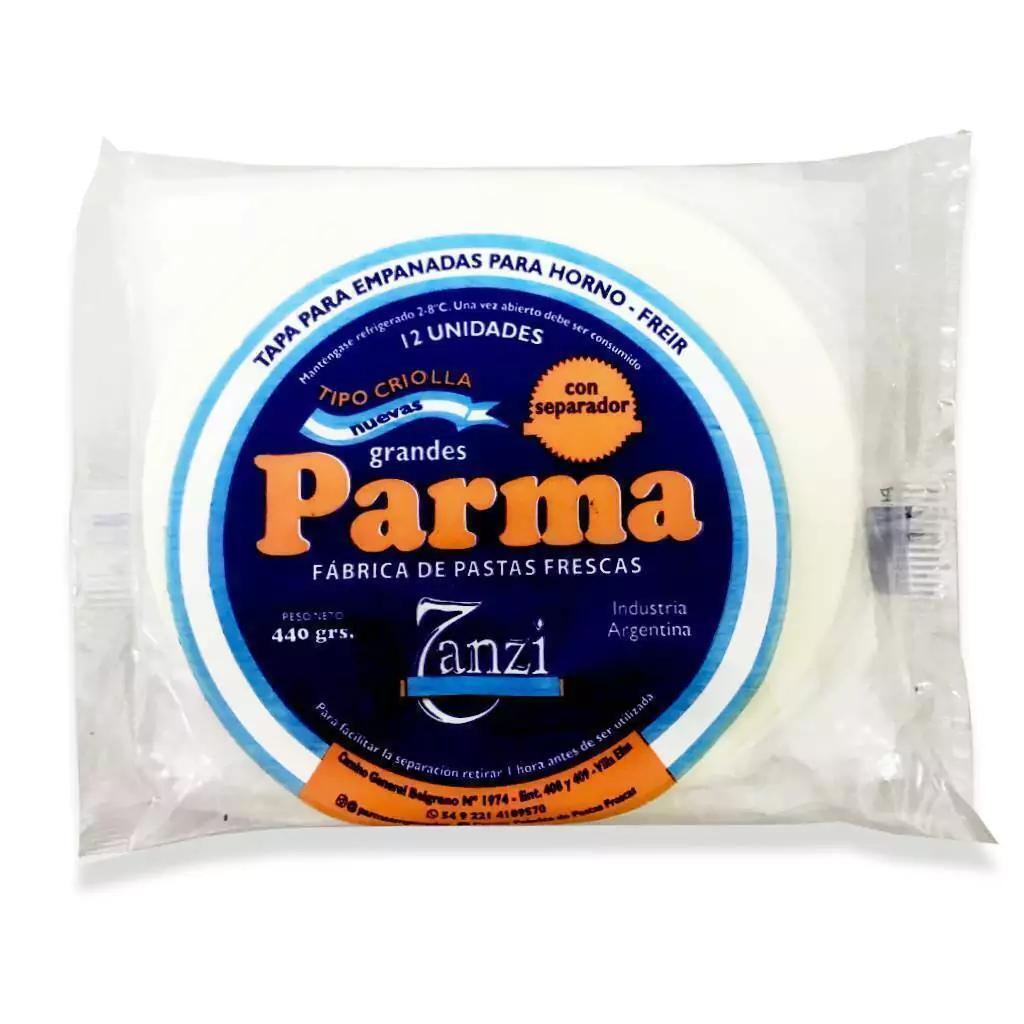 Tapa De Empanada Criolla Especial Parma 480g