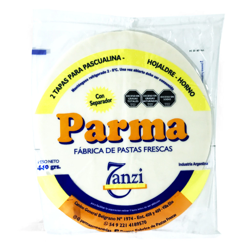 Tapa De Pascualina Hojaldre Parma 440g