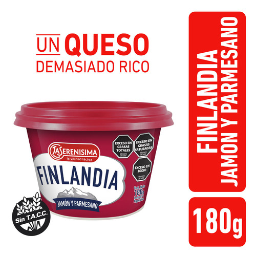 Finlandia Light Jamón Parmesano La Serenísima 180g 