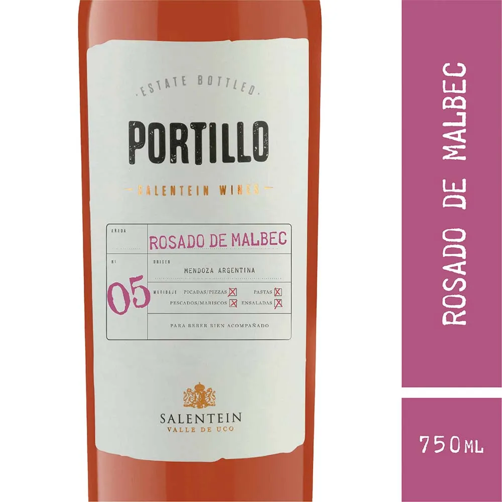 Vino Rose Malbec Portillo 750 ml