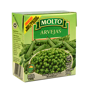 Arvejas Tetra Recart Molto 340g