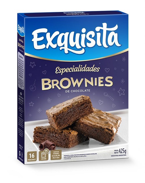 Bizcochuelo Brownies Chocolate Exquisita 420 g