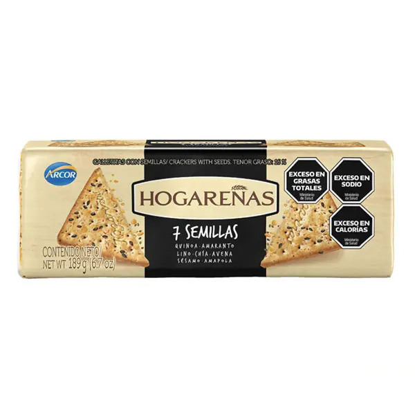 Galletitas 7 Semillas Hogareñas 189g