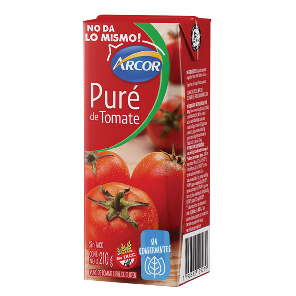 Pure de Tomate Arcor 210g