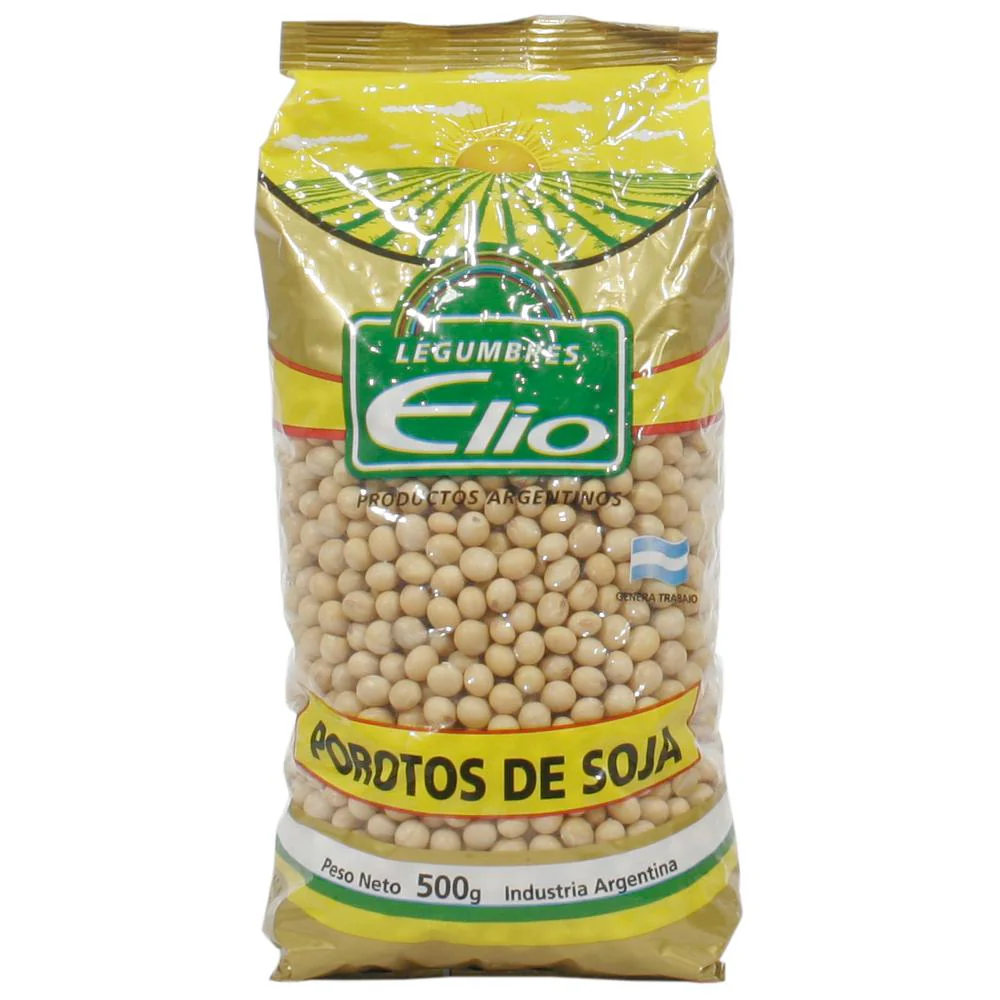 Porotos De Soja Elio 500g