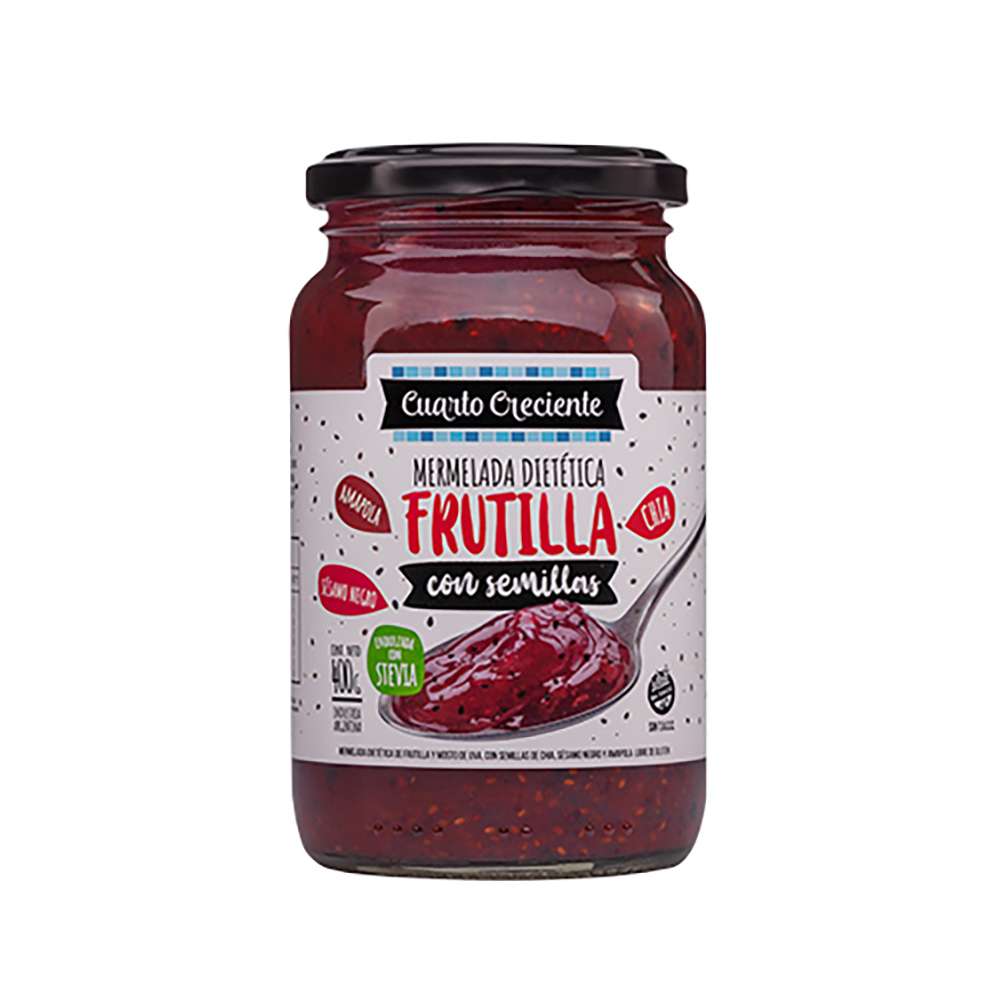 Mermelada Con Semilla Frutilla Cuarto Creciente 400g
