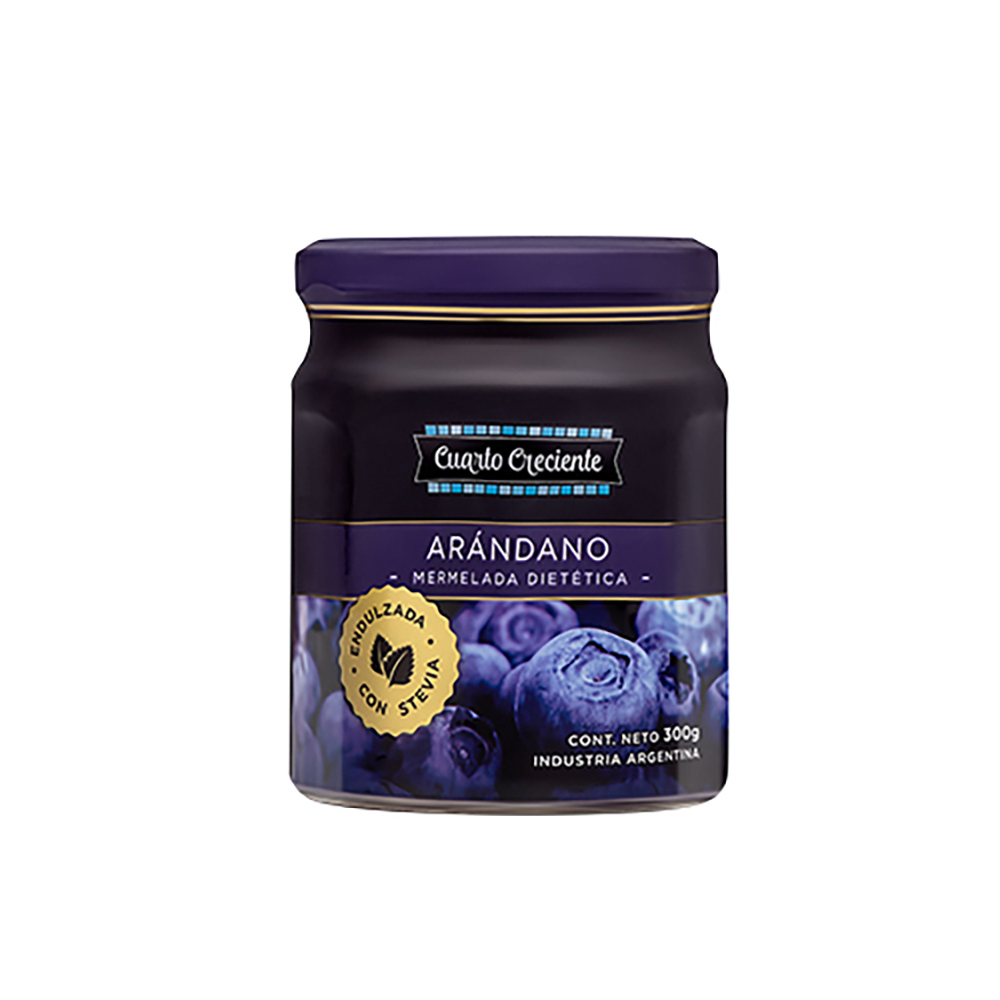 Mermelada Arandano Sin Azucar Cuarto Creciente 280g