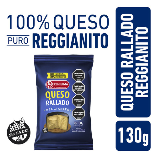 Queso Rallado La Serenisima Sobre 130 g