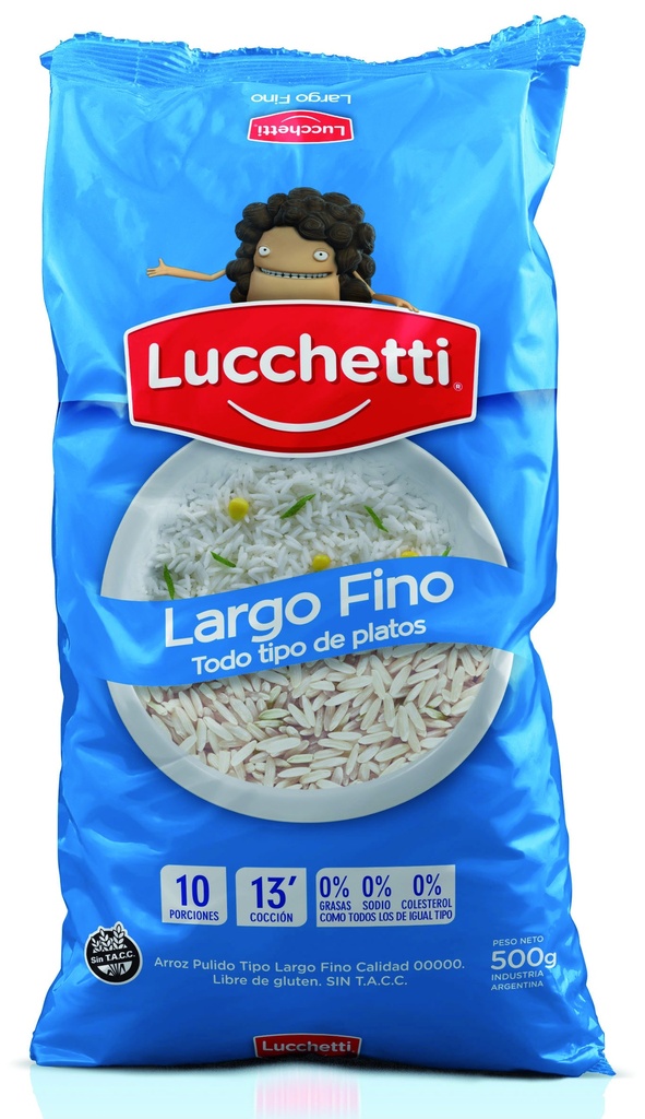 Arroz Largo Fino Lucchetti 500 g