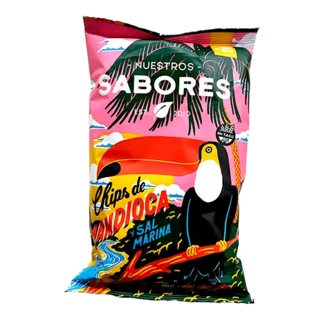 Chips Mandioca Sal Nuestros Sabores 80 g