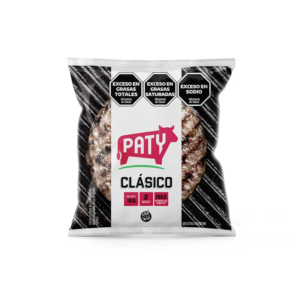 Hamburguesas Paty De Carne Flow 2U - 160 Gr