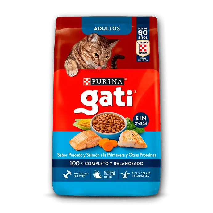 Alimento Gato Adulto Pescado y Salmón Gati 1Kg