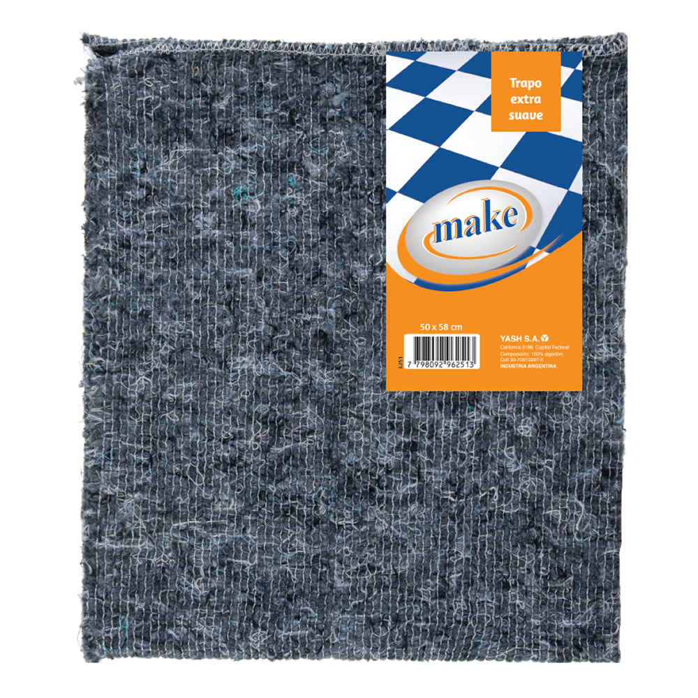 Trapo de Piso Extra Suave Make 50 x 55 cm