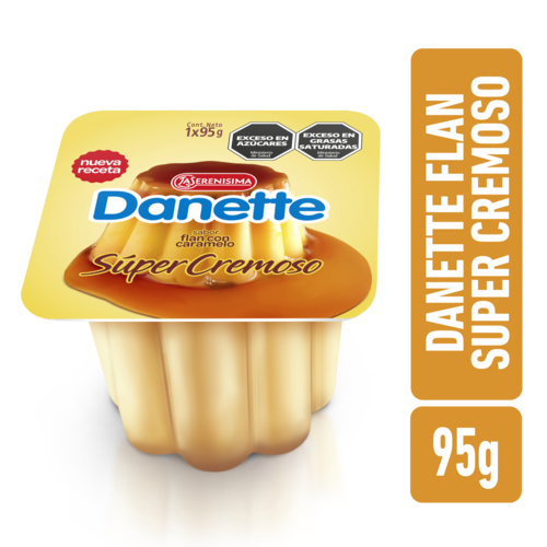 Flan Cremoso Con Caramelo Vainilla Danette La Serenisima 95g