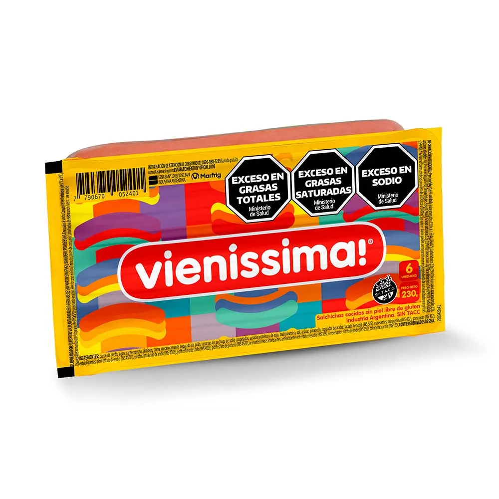 Salchichas Vienissima 6u 230 g