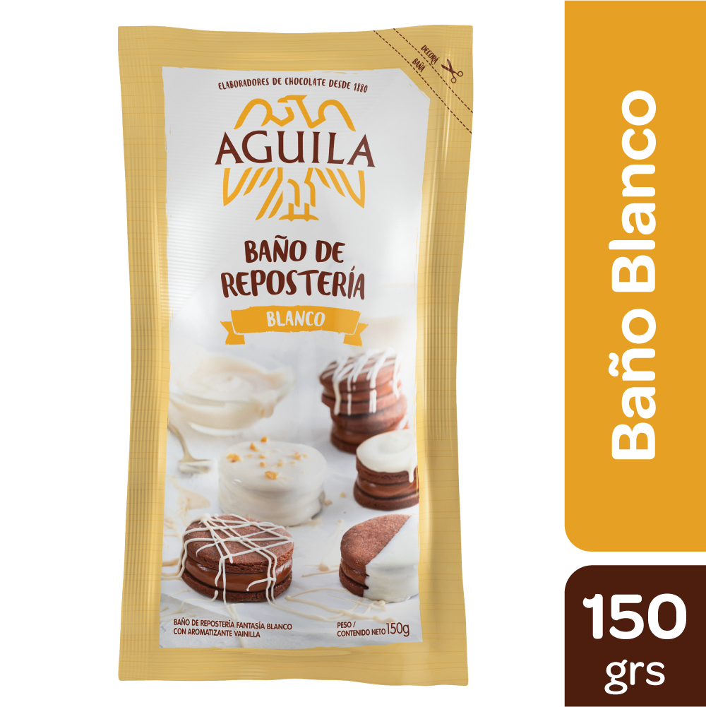 AGUILA baño de reposteria blanco x 150g
