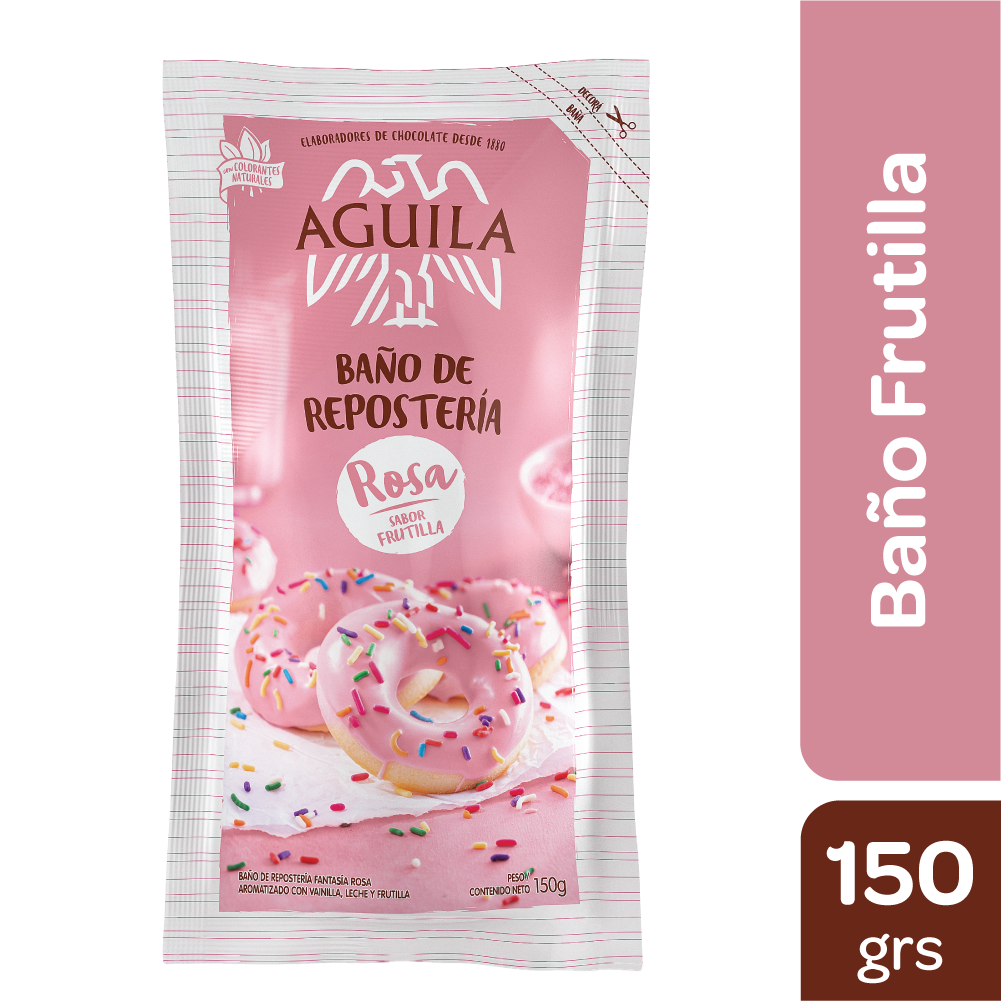 AGUILA baño de reposteria rosa x 150g