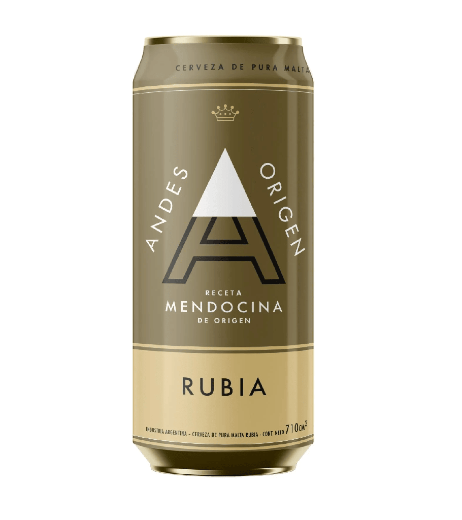 Cerveza Rubia Andes Origen 710Ml